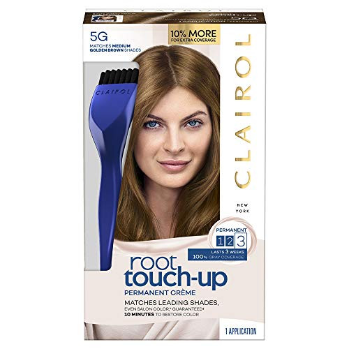 Clairol Root Touch-Up Permanent Hair Color Creme  5G Medium Golden Brown  2 Count