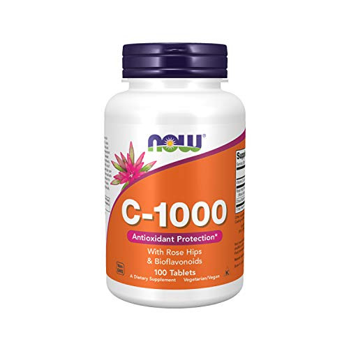 NOW Supplements  Vitamin C-1 000 with Rose Hips and Bioflavonoids  Antioxidant Protection*  100 Tablets