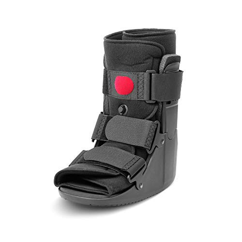 Low Top Air Walking Boot - Foot and Ankle Brace  Cam Walker for Fracture  Injury  Sprain  Swelling  Post-Surgery Healing - Inflatable Bladder  Soft Padd