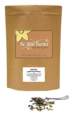 Be Still Farms Organic Raw Pumpkin Seeds -5lb- Ideal for Baked Pumpkin Seeds - Excellent as Rejuvenative Foods - Raw Organic Pumpkin Seeds Non Gmo - K