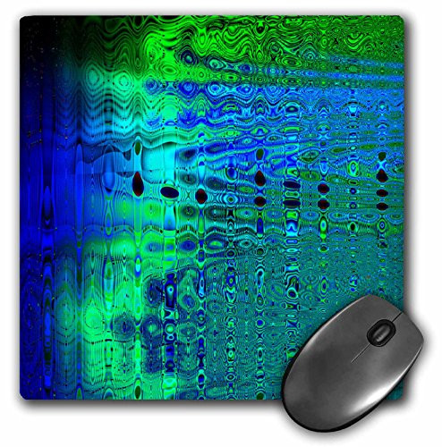 3dRose LLC 8 x 8 x 0-25 Inches Ocean Waves Digital Abstract by Angelandspot Mouse Pad -mp-130476-1-