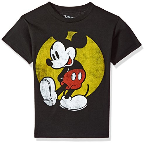 Disney Mickey Mouse Big Boys Classic Mickey Mouse T-Shirt  Black  X-Large