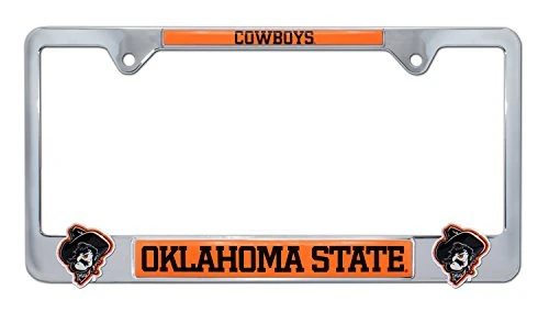 Elektroplate Oklahoma State University OSU Pistol Pete Cowboys 3D Metal License Plate Frame
