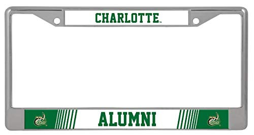 Rico UNC Charlotte 49ers Alumni Metal License Plate Chrome Frame