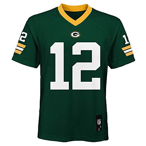 Aaron Rodgers Green Bay Packers NFL Kids Green Home Mid-Tier Jersey -Kids 7- Aaron Rodgers Green Bay Packers NFL Kids Green Home Mid-Tier Jersey -Kids 7-