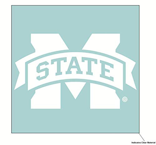 WinCraft NCAA Mississippi State University Bulldogs 6 x 6 inch White Decal