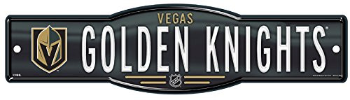 WinCraft NHL Las Vegas Golden Knights 4x17 inch Plastic Street Sign