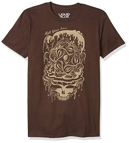 Liquid Blue Mens Dead Melt T-Shirt  Brown  Medium