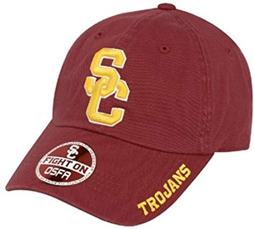 University of Southern California Authentic Apparel NCAA USC Trojans Mens USC Basic Slouch Hat  Cardinal  OSFA  One Size