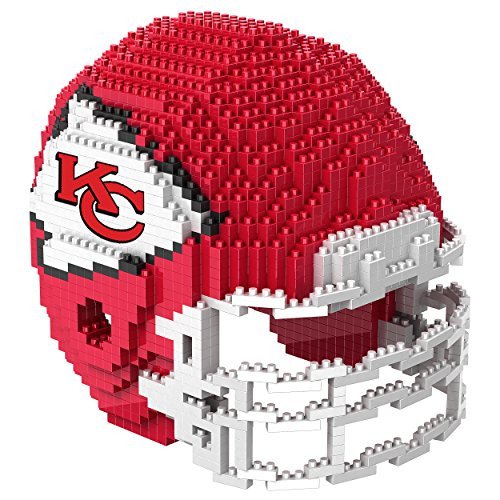 Kansas City Chiefs NFL 3D BRXLZ Construction Toy Blocks Set - Helmet Kansas City Chiefs NFL 3D BRXLZ Construction Toy Blocks Set - Helmet