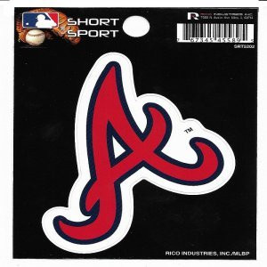 Rico Industries Atlanta Braves Short Sport Decal