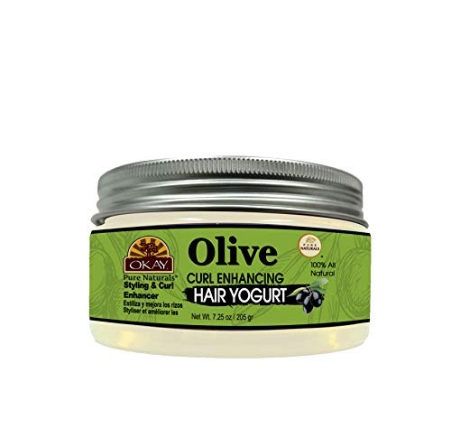Olive Curl Enhancing Hair Yogurt For StylingandCurl Enhancing For Smooth Glossy Frizz Free StrongandWell Defined Curls Alcohol Sulfate Paraben Free Made i