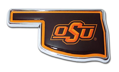Elektroplate Oklahoma State University -OK Shape with Color- Emblem