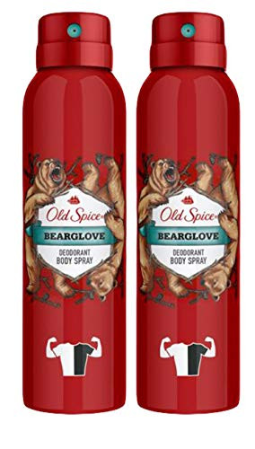 Old Spice Deodorant Body Spray  Bearglove Scent for Men  5-07 Ounce -Pack of 2-