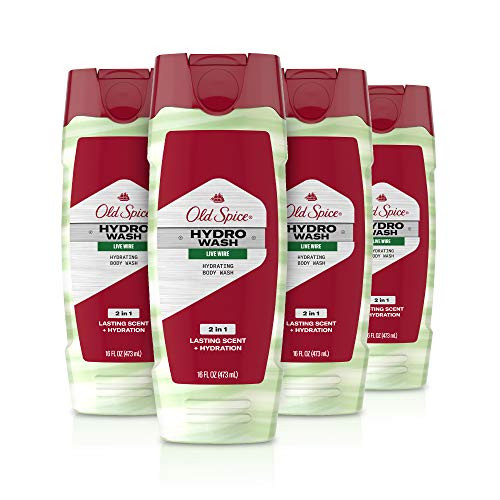 Old Spice Hydro Body Wash Hardest Working Collection Live Wire  16-0 oz -Pack Of 4-