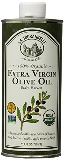 La Tourangelle 100 Organic Extra Virgin Olive Oil - For Olive Oil Lovers - Cold-Pressed Non-GMO - 25-4 Fl- Oz- Pack of 2 La Tourangelle 100 Organic Extra Virgin Olive Oil - For Olive Oil Lovers - Cold-Pressed Non-GMO - 25-4 Fl- Oz- Pack of 2