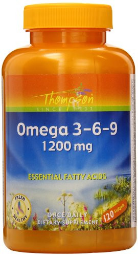 Thompson Omega 3-6-9 Softgels  1200 Mg  120 Count