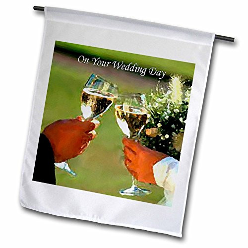 3dRose fl-3114-1 On Your Wedding Day Garden Flag  12 by 18-Inch