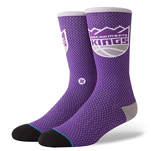 Stance M545D18KIN Mens Kings Jersey Socks Purple - Large Stance M545D18KIN Mens Kings Jersey Socks Purple - Large