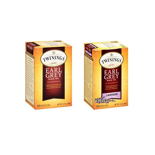 Twinings Black Tea Bundle 40 ct -Earl Grey  Lavender Earl Grey Bundle-