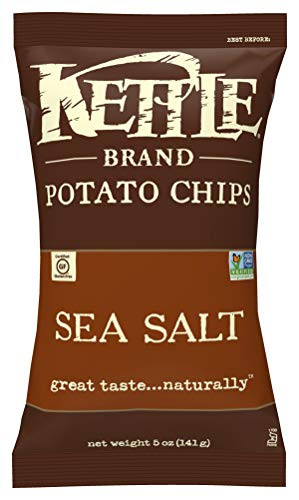 Kettle Brand Natural Gourmet Potato Chips with Sea Salt  5 oz