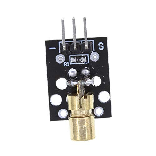 HUABAN 3 Pack KY-008 650nm 5V Laser Sensor Module for Arduino with Demo Code