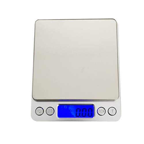 Digital Kitchen Scales  500g-0-01g Professional Digital Table Top Scale High-Precision Food Scales Jewelry Scales Nutrition Scales with LCD Back-Lit D