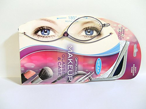ForresterVos Optimage Magnifying Flip Lens Makeup Glasses and Case Weak