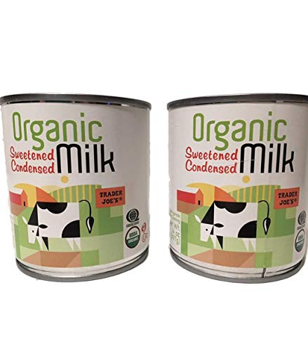Trader Joes Organic Sweetened Condensed Milk  14 oz -397g- Can - 2-PACK