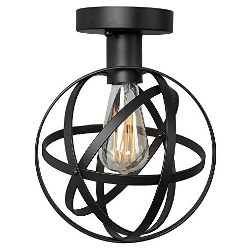LALUZ Globe Ceiling Lamps 1-light Semi Flush Mount Ceiling Light