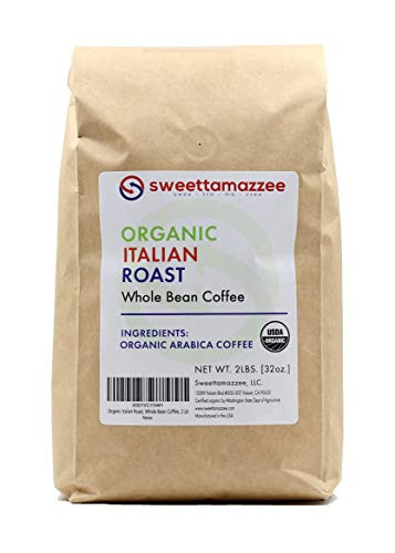 Organic Italian Roast  Whole Bean Coffee  2 Lb