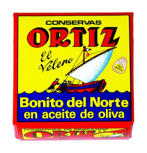 Ortiz White Tuna in Olive Oil Tin  92-Grams -Pack of 5-