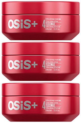 OSiS- FLEXWAX Ultra Strong Cream Wax  2-8-Ounce -3-Pack-