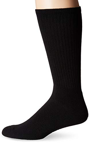 K- Bell Mens Basic Sport Crew Socks  black  Shoe Size 6-12