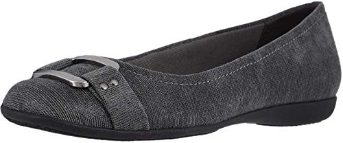 Trotters Womens Sizzle Signature Ballet Flat  Grey  9-0 SS US