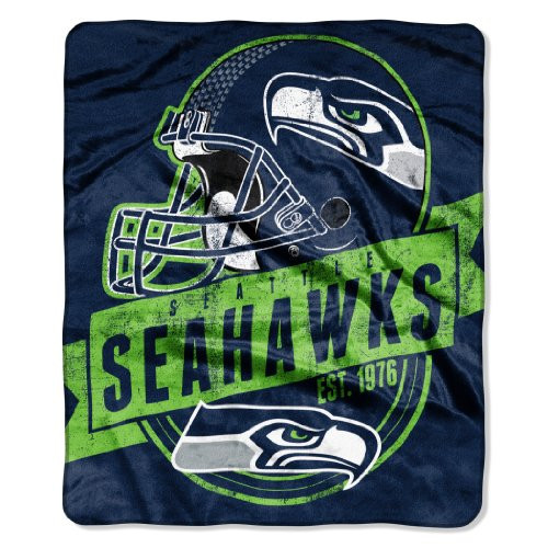 The Northwest Company NFL Seattle Seahawks Grand Stand Raschel Throw, 50 x 60-Inch
