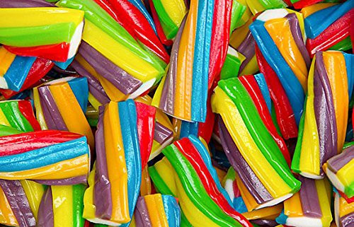 Smarty Stop Rainbow Twisters Licorice Candy Bites -5 LB-