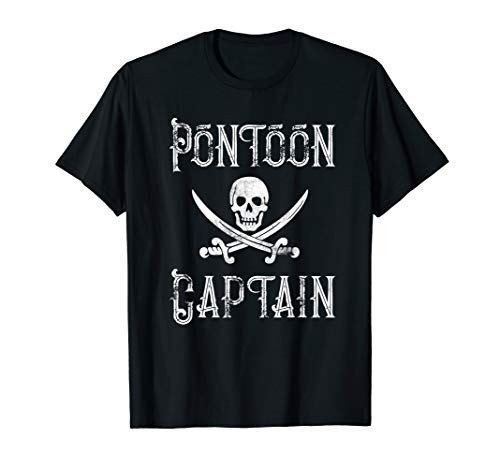 Vintage Pontoon Captain - Pontoon Boat Lover T-Shirt