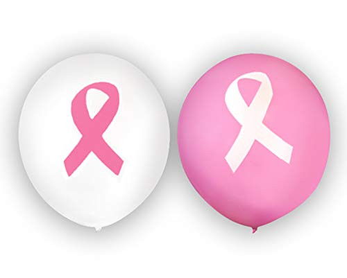 Fundraising For A Cause - Breast Cancer Pink Ribbon Balloons - Pink Ribbon Balloon for Breast Cancer Awareness Fundraisers -25 Balloons - 2 Colors-