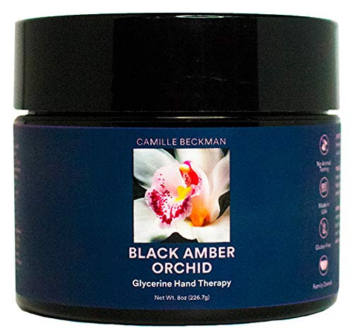 Camille Beckman Glycerine Hand Therapy Cream  Black Amber Orchid  8 Ounce