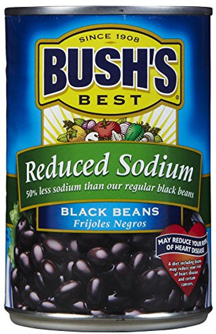 Bushs Best  Black Beans Reduced Sodium  15 Oz