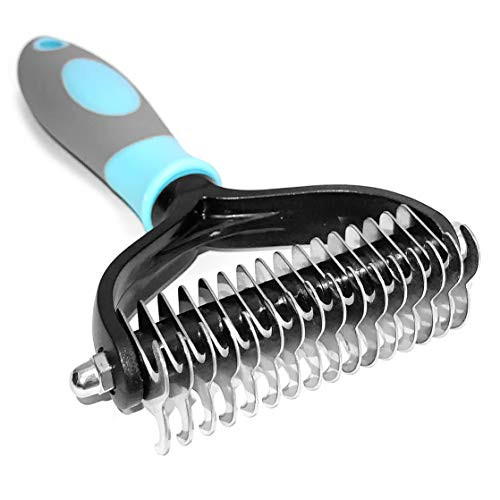 LUKACY Dog Brushes for Grooming  Cat Brush for Shedding and Grooming  Deshedding Brush Comb Remover Undercoat Rake Dematting Tool for Pet Small Large