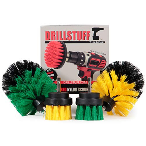 Drill Brush Power Scrubber Attachment for Power Drill - Drill Brush Attachment Grout Cleaner Brush Set - Power Scrubber Drill Brush Kit - Cleaning Dri