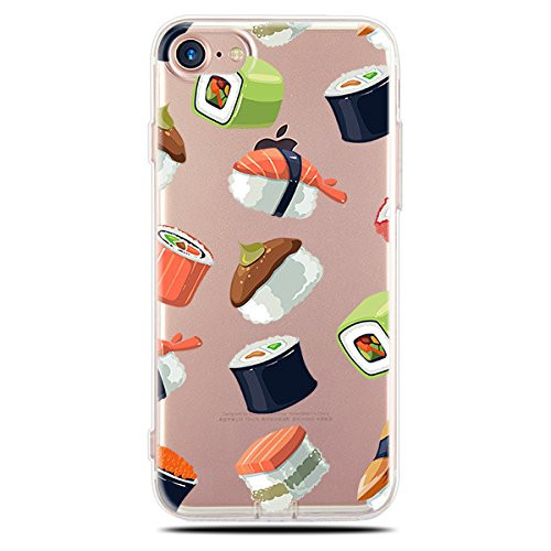 iPhone SE -2020- Case-iPhone 8 Case-iPhone 7 Case-4-7inch- Blingys Fun Food Style Transparent Clear Soft TPU Case Compatible for iPhone SE -2020--iPh