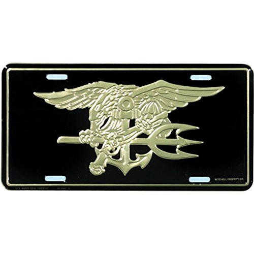 Honor Country Navy Seal Trident License Plate