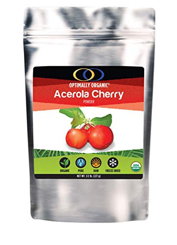Organic Freeze Dried Acerola Cherry Powder- Extreemly High Natural Vitamin C - Natural Immune Booster - Raw All Natural - ½ lb