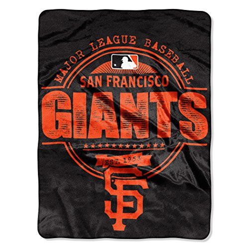 MLB San Francisco Giants Structure Micro Raschel Throw Blanket  46 x 60