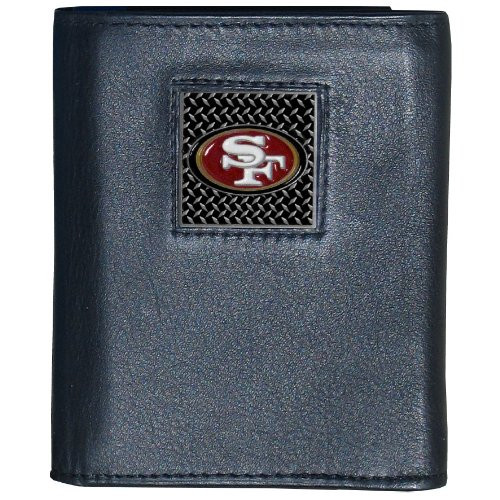 NFL San Francisco 49Ers Gridiron Leather Tri-Fold Wallet