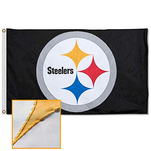 WinCraft Pittsburgh Steelers Embroidered Nylon Flag WinCraft Pittsburgh Steelers Embroidered Nylon Flag