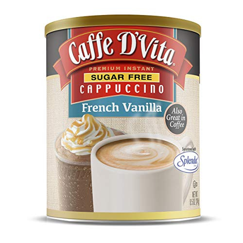 Caffe DVita Sugar Free French Vanilla Instant Cappuccino Mix Powder - Pack of 6 - 8-5 oz- cans Caffe DVita Sugar Free French Vanilla Instant Cappuccino Mix Powder - Pack of 6 - 8-5 oz- cans